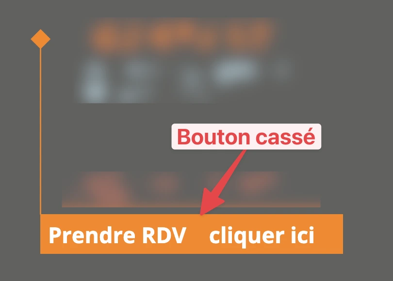 Avant correction - clic sans action